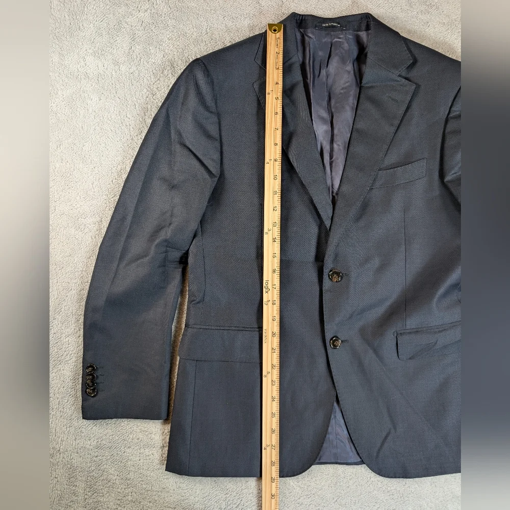 Vitale Barberis Canonico 40S Blue 100% Wool Blazer Suit‎ Jacket Sport Coat 110